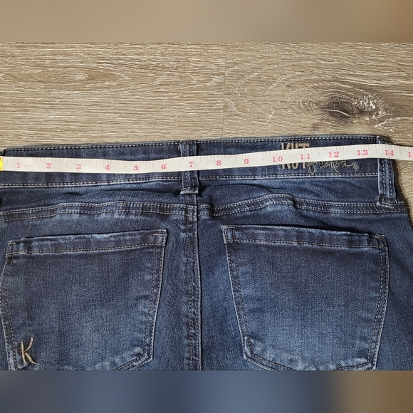 KUT FROM THE KLOTH Carlo Ankle Skinny Jeans Raw Hem Slight Distressed Sz 4 - Picture 8 of 9